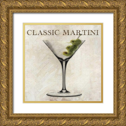 CLASSIC MARTINI Gold Ornate Wood Framed Art Print with Double Matting by Greene, Taylor