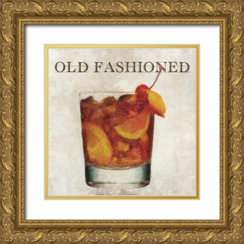 OLD FASHIONED Gold Ornate Wood Framed Art Print with Double Matting by Greene, Taylor