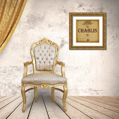 CHABLIS Gold Ornate Wood Framed Art Print with Double Matting by Greene, Taylor