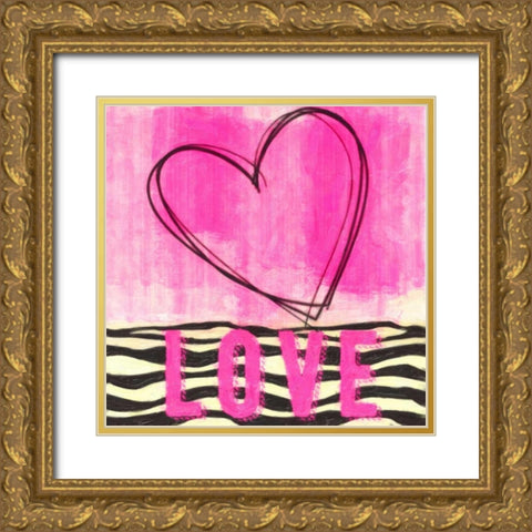 Sketch Love Gold Ornate Wood Framed Art Print with Double Matting by Greene, Taylor