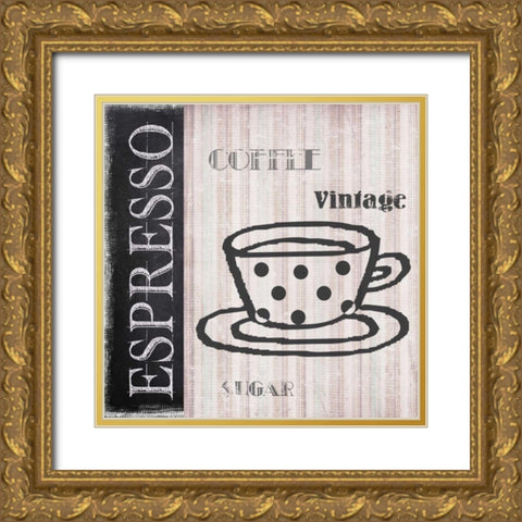 Expresso Gold Ornate Wood Framed Art Print with Double Matting by Greene, Taylor