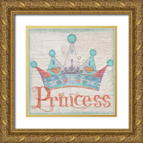 Princess Gold Ornate Wood Framed Art Print with Double Matting by Greene, Taylor