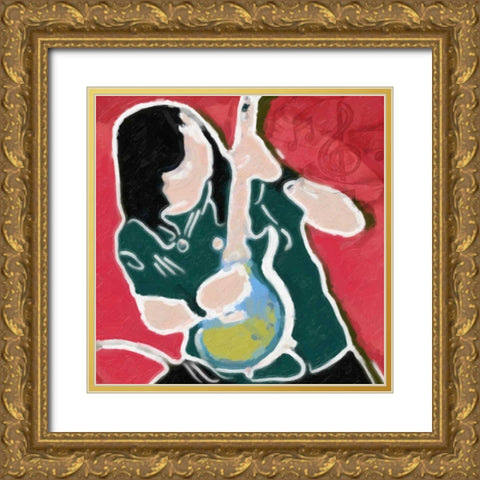 LA Rocker Gold Ornate Wood Framed Art Print with Double Matting by Greene, Taylor