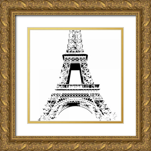 Nutral Paris Gold Ornate Wood Framed Art Print with Double Matting by Greene, Taylor