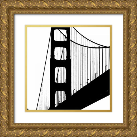 Nutral Sanfran Gold Ornate Wood Framed Art Print with Double Matting by Greene, Taylor