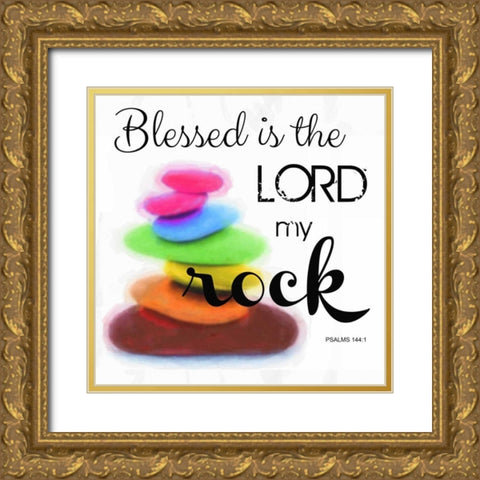 Blessed Is The Lord Gold Ornate Wood Framed Art Print with Double Matting by Greene, Taylor