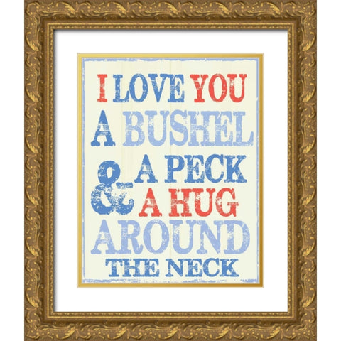 A Peck Gold Ornate Wood Framed Art Print with Double Matting by Greene, Taylor