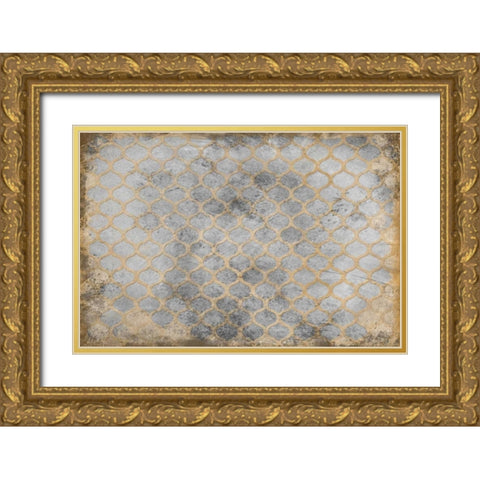 METALLIC Gold Ornate Wood Framed Art Print with Double Matting by Greene, Taylor