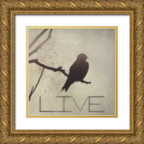 Live Silhouette Gold Ornate Wood Framed Art Print with Double Matting by Greene, Taylor