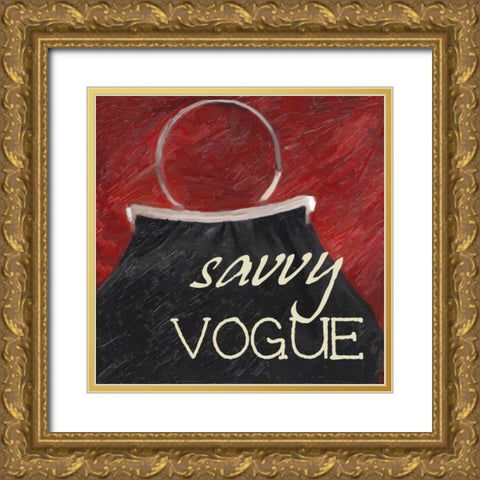 Savvy Vogue Gold Ornate Wood Framed Art Print with Double Matting by Greene, Taylor