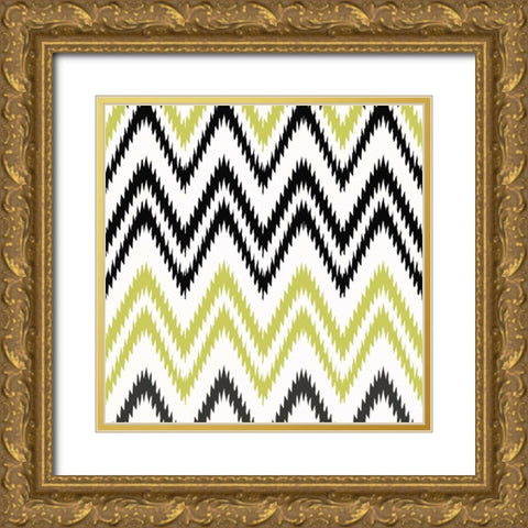 Lime Chevy 1 Gold Ornate Wood Framed Art Print with Double Matting by Greene, Taylor