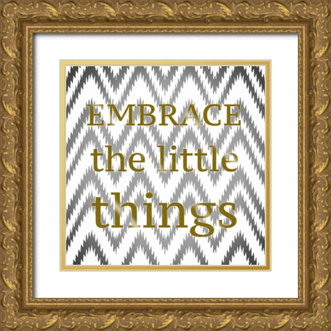 Embrace Gold Ornate Wood Framed Art Print with Double Matting by Greene, Taylor