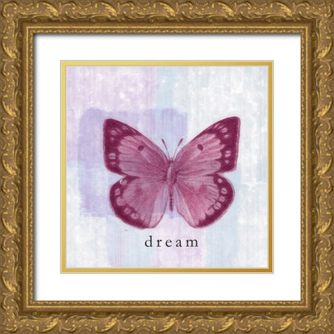 Mulberry Butterfly Dream Gold Ornate Wood Framed Art Print with Double Matting by Greene, Taylor