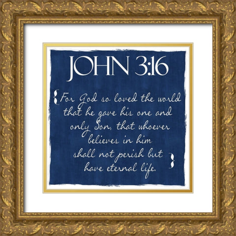 Indigo John Gold Ornate Wood Framed Art Print with Double Matting by Greene, Taylor