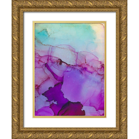 Aurora Gold Ornate Wood Framed Art Print with Double Matting by Troisi, Jonny