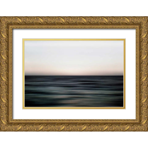 Distant Horizon Gold Ornate Wood Framed Art Print with Double Matting by Telik, Tracey