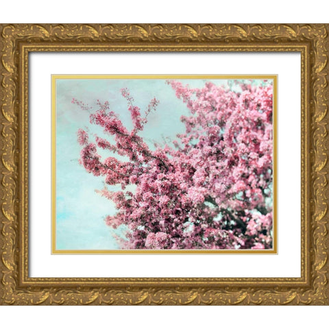 Blossoming Spring Gold Ornate Wood Framed Art Print with Double Matting by Telik, Tracey
