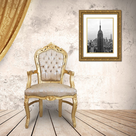 Empire State Gold Ornate Wood Framed Art Print with Double Matting by Telik, Tracey