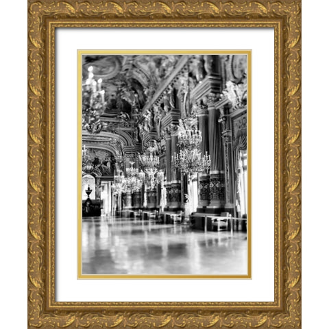 Palais Garnier Gold Ornate Wood Framed Art Print with Double Matting by Telik, Tracey