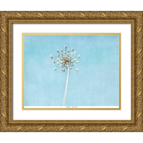 Lacey Texture 2 Gold Ornate Wood Framed Art Print with Double Matting by Telik, Tracey