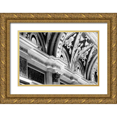 Venetian detail Gold Ornate Wood Framed Art Print with Double Matting by Telik, Tracey