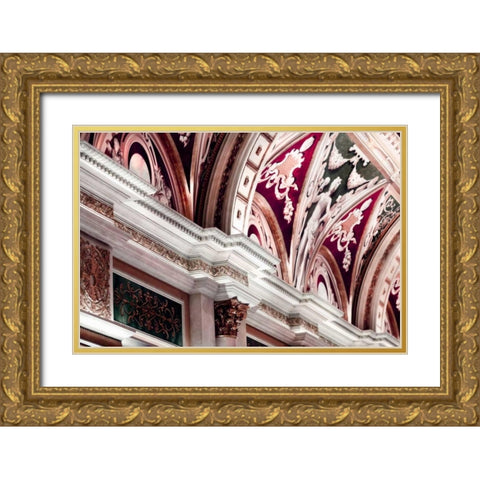Venice detail Gold Ornate Wood Framed Art Print with Double Matting by Telik, Tracey