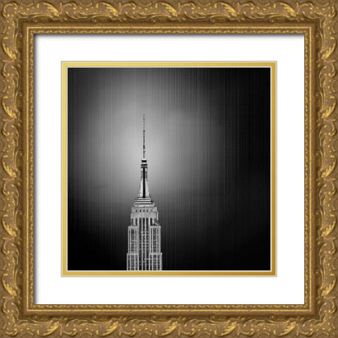 Golden Empire Spike 2 Gold Ornate Wood Framed Art Print with Double Matting by Telik, Tracey