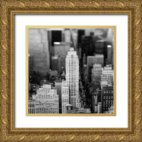 Fifth Ave NYC Gold Ornate Wood Framed Art Print with Double Matting by Telik, Tracey