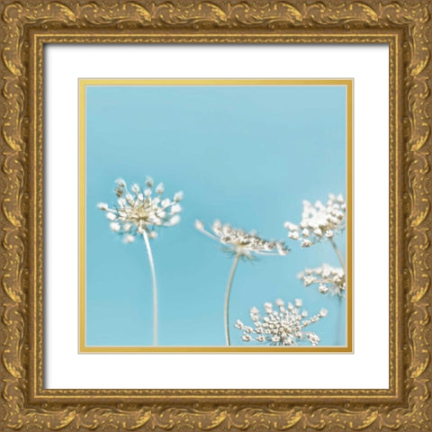 Queens 40 Gold Ornate Wood Framed Art Print with Double Matting by Telik, Tracey