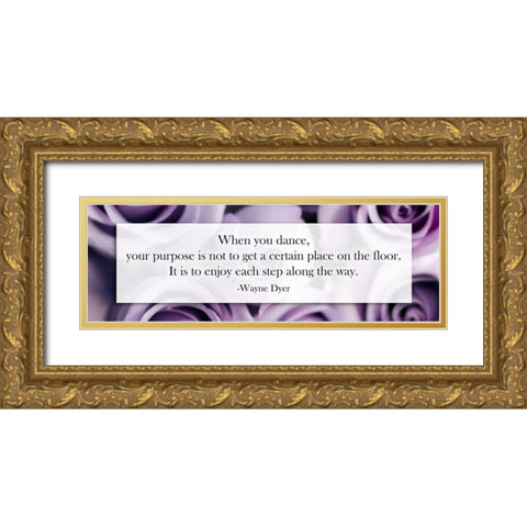Panel Rose 2 Gold Ornate Wood Framed Art Print with Double Matting by Telik, Tracey
