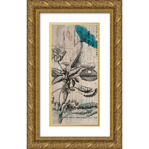 Botanical 10 Gold Ornate Wood Framed Art Print with Double Matting by Jordan, Elizabeth