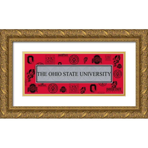 Ohio 2 Gold Ornate Wood Framed Art Print with Double Matting by Pazan, Tony