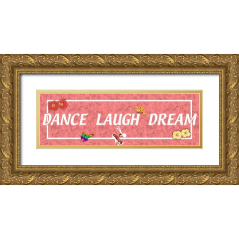 Live Life Gold Ornate Wood Framed Art Print with Double Matting by Pazan, Tony