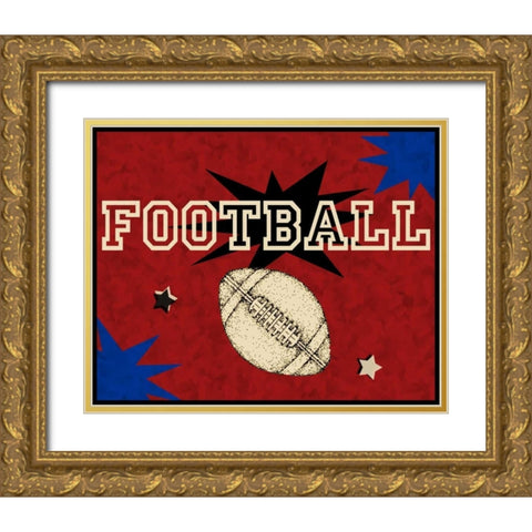 Pig Skin Gold Ornate Wood Framed Art Print with Double Matting by Pazan, Tony