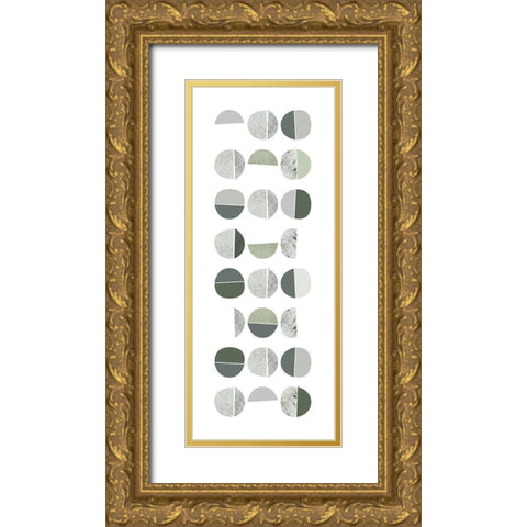 Color Dew Bubbles 2 Gold Ornate Wood Framed Art Print with Double Matting by Urban Epiphany