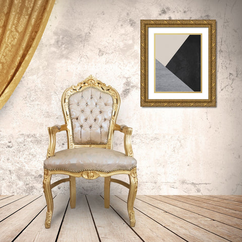 Scandinavian Prints 3 Gold Ornate Wood Framed Art Print with Double Matting by Urban Epiphany