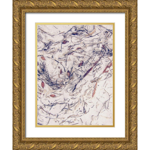 Shells 2 Gold Ornate Wood Framed Art Print with Double Matting by Urban Epiphany