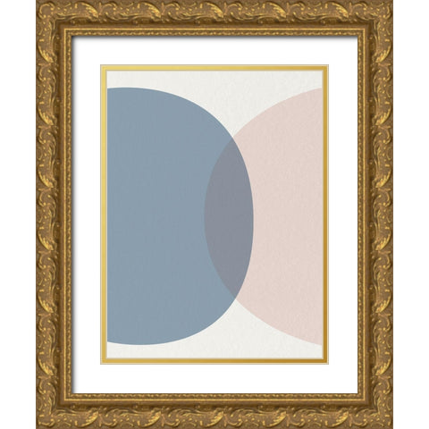 Mid Century Soft Luxe Gold Ornate Wood Framed Art Print with Double Matting by Urban Epiphany