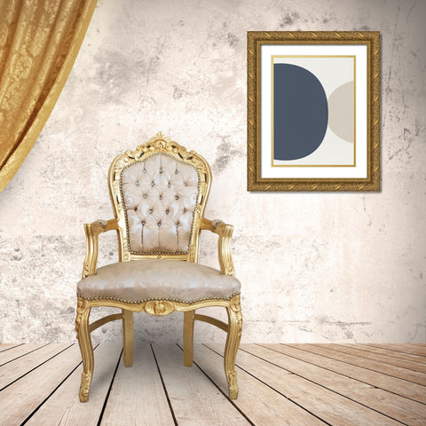 Mid Century Soft Luxe 2 Gold Ornate Wood Framed Art Print with Double Matting by Urban Epiphany