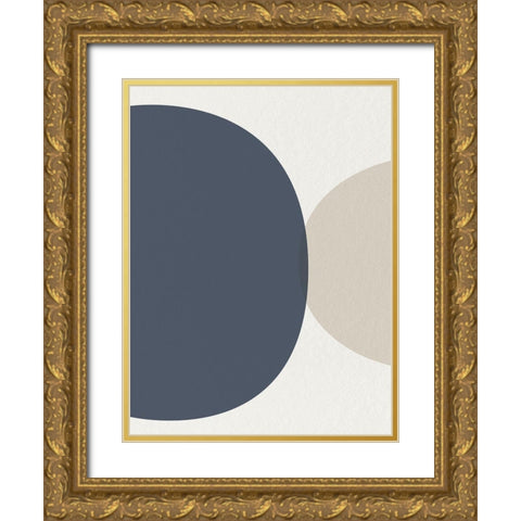 Mid Century Soft Luxe 2 Gold Ornate Wood Framed Art Print with Double Matting by Urban Epiphany