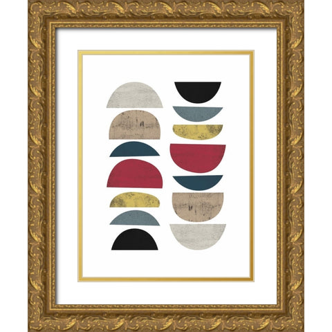 Mid Century Safari A Gold Ornate Wood Framed Art Print with Double Matting by Urban Epiphany