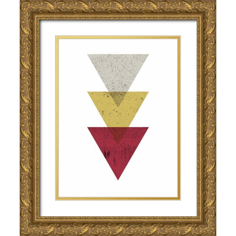 Mid Century Safari D Gold Ornate Wood Framed Art Print with Double Matting by Urban Epiphany