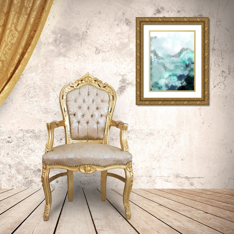 Evolving Ocean 2 Gold Ornate Wood Framed Art Print with Double Matting by Urban Epiphany