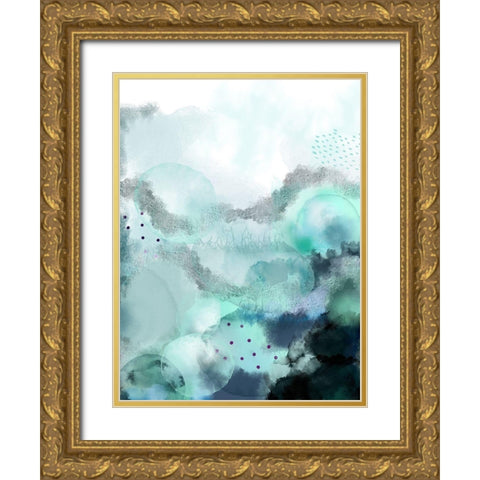 Evolving Ocean 2 Gold Ornate Wood Framed Art Print with Double Matting by Urban Epiphany