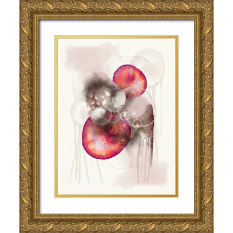 Warm Unity 1 Gold Ornate Wood Framed Art Print with Double Matting by Urban Epiphany