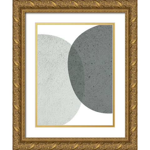 Mid Century ColorDew 6 Gold Ornate Wood Framed Art Print with Double Matting by Urban Epiphany