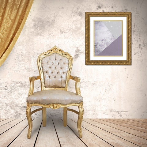 Purple Mountains 1 Gold Ornate Wood Framed Art Print with Double Matting by Urban Epiphany