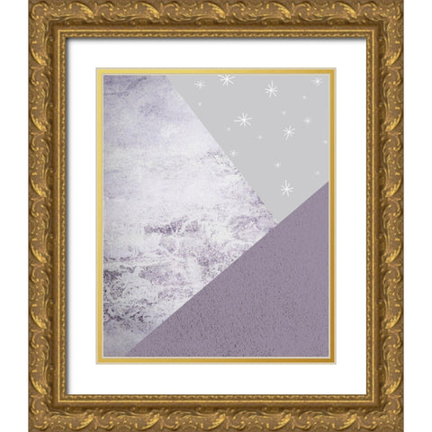 Purple Mountains 1 Gold Ornate Wood Framed Art Print with Double Matting by Urban Epiphany