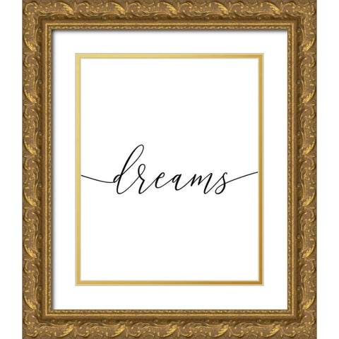 Sweet Dreams 2 Gold Ornate Wood Framed Art Print with Double Matting by Urban Epiphany