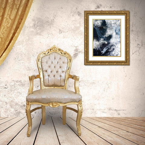 Shattered Abstract 2 Gold Ornate Wood Framed Art Print with Double Matting by Urban Epiphany
